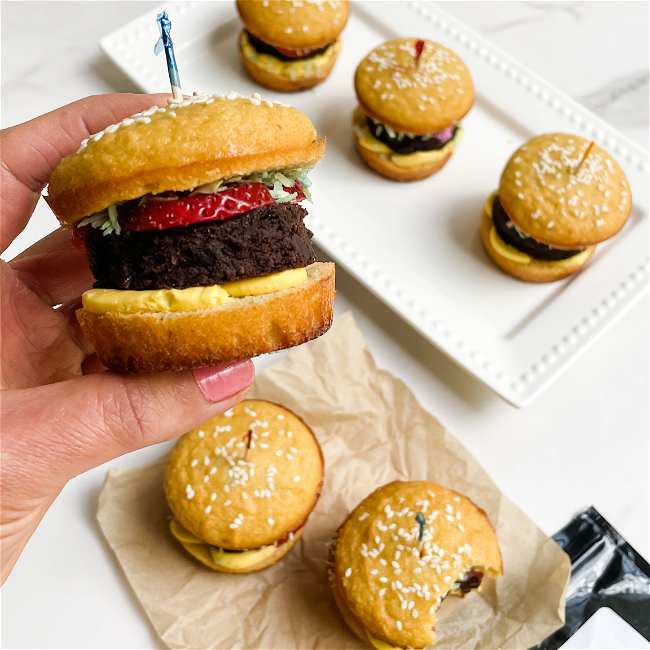 Image of Paleo Hamburger Cupcakes