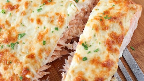 Image of Oven Roasted Atlantic Salmon Bluegrass Country Ham and Baby Swiss