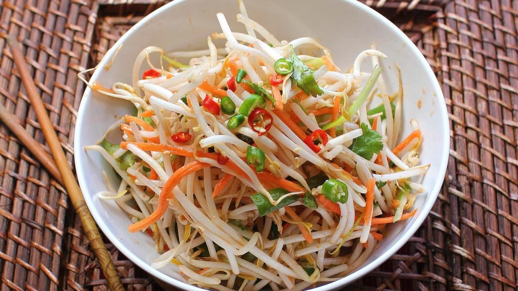 Image of Pea Shoots, Napa Cabbage, & Bean Sprout Salad
