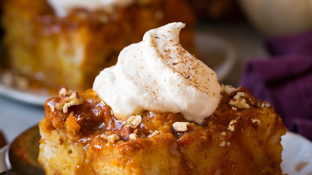 Image of Apple and Pumpkin Bread Pudding