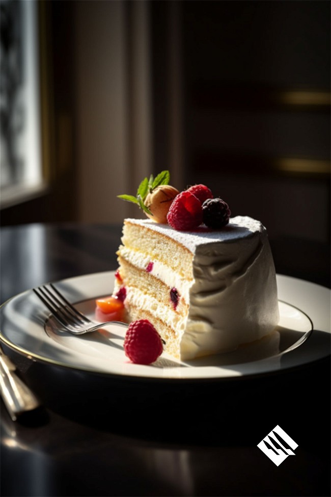 Image of Chantilly Cake with Berries and Whipped Cream