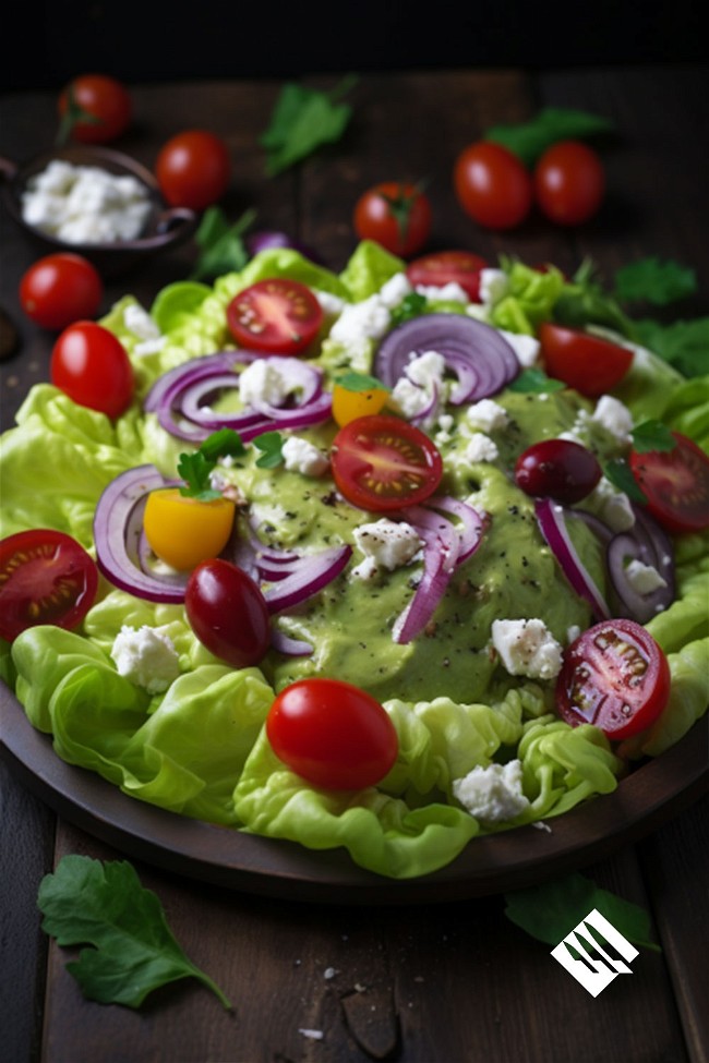 Image of Refreshing Butter Lettuce Salad with Tangy Vinaigrette