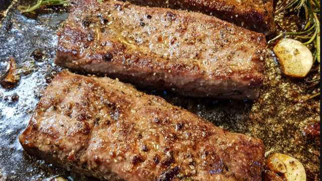 Image of Lamb Backstrap with Roast Pumpkin Hummus