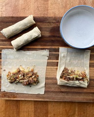Image of Fold and roll (see photos) and seal with water.