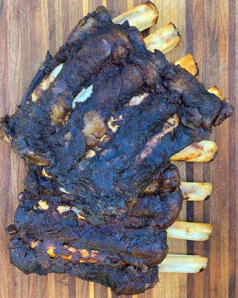 Dry Rubbed & Smoked Buffalo Ribs