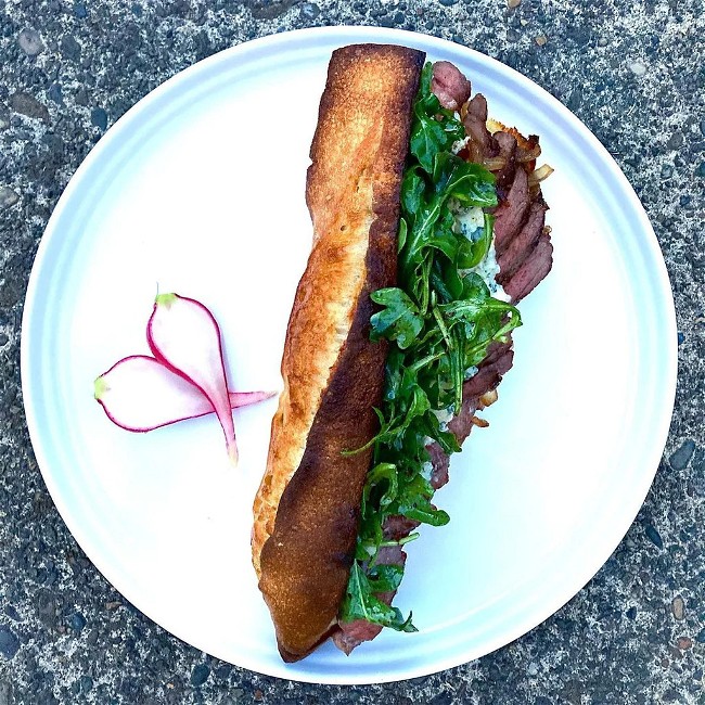 Image of Buffalo Ribeye and Blue Cheese Sandwich