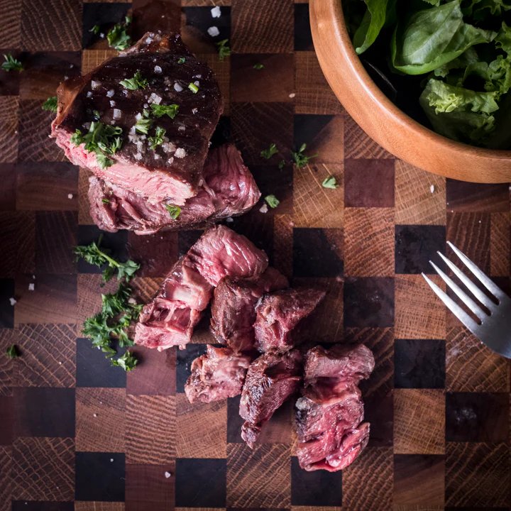 Grilled Buffalo or Elk Filet with a choice of two Salsas