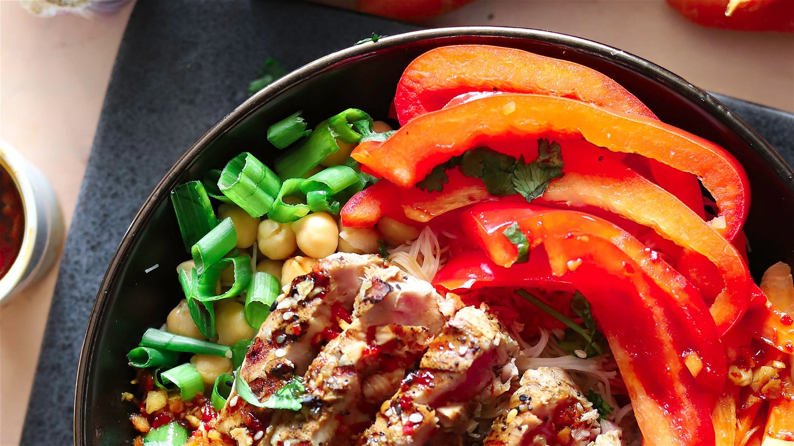 Image of Steak Tuna Poke Bowl with a Date Syrup Chili Sauce