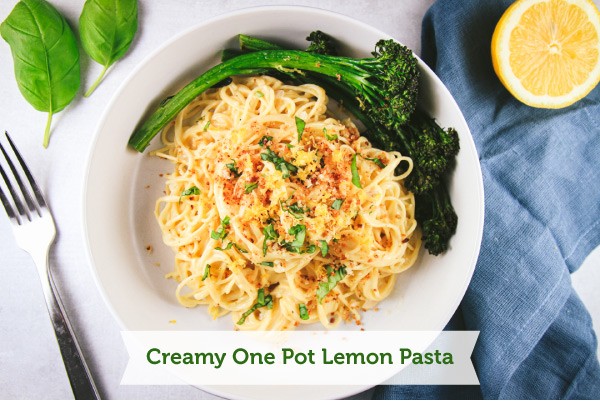Image of Creamy One Pot Lemon Pasta