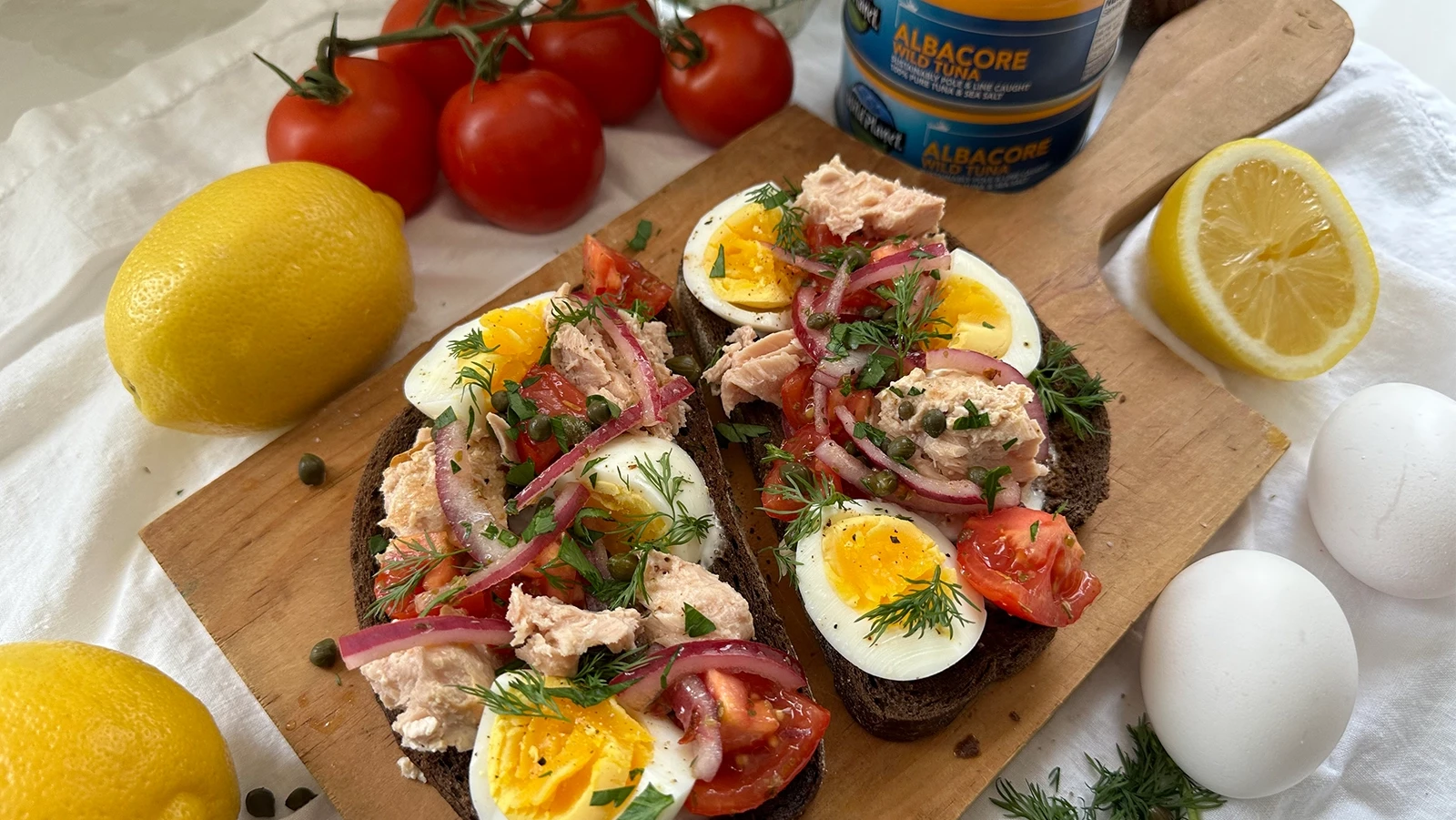 Niçoise Toast | Wild Planet Foods recipe