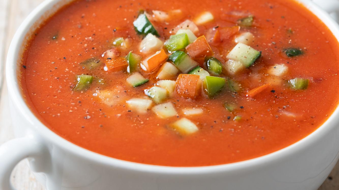 Image of GAZPACHO ANDALUZ MED SPIDSKOMMEN