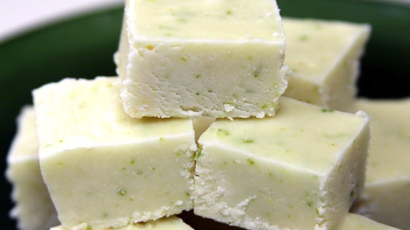 Image of White Chocolate & Persian Lime Olive Oil Fudge