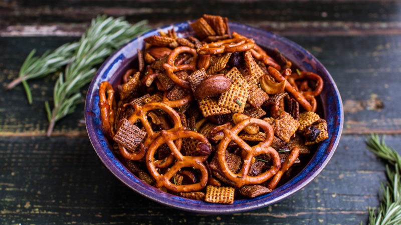 Image of Killer Chocolate Chipotle Snack Mix Makes: