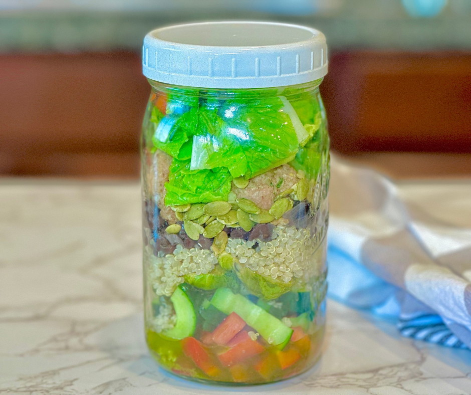 Italian Inspired Salad Jar 