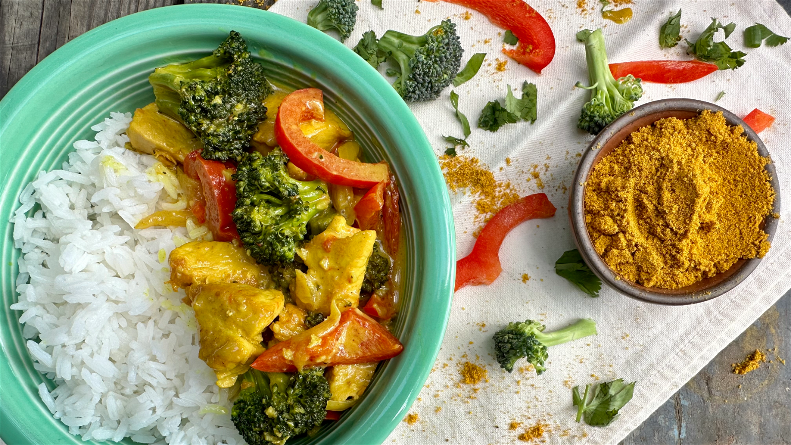 Image of Golden Coconut Chicken and Veggies