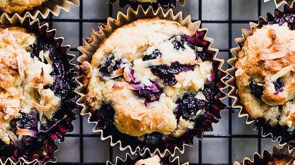 Image of Honey Blueberry Muffins Recipe