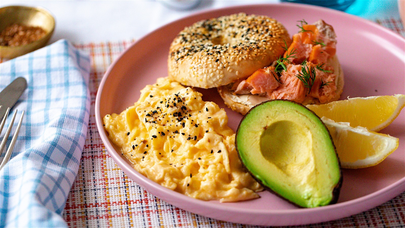 Image of Soft Scrambled Eggs with Everything Bagel Blend