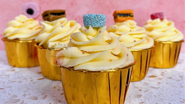 Image of Liquorice All Sorts & Vanilla Cupcakes 