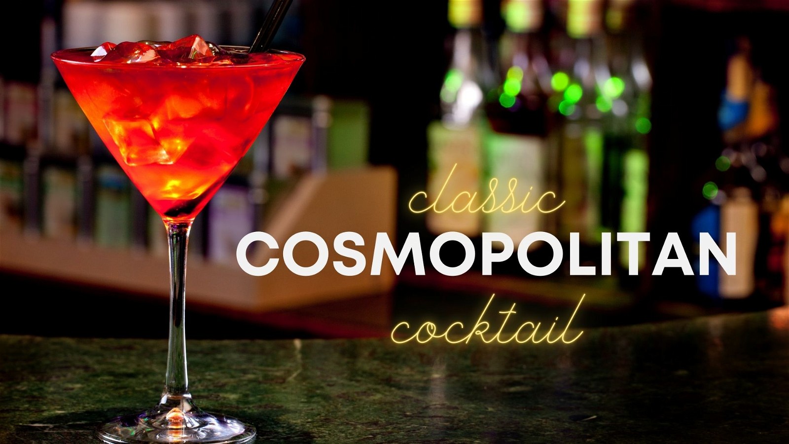 Image of Stylish Cosmopolitan Cocktail