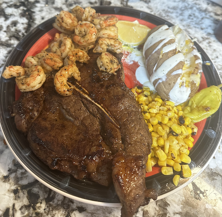Coffee Rubbed Buffalo T-Bone Steaks