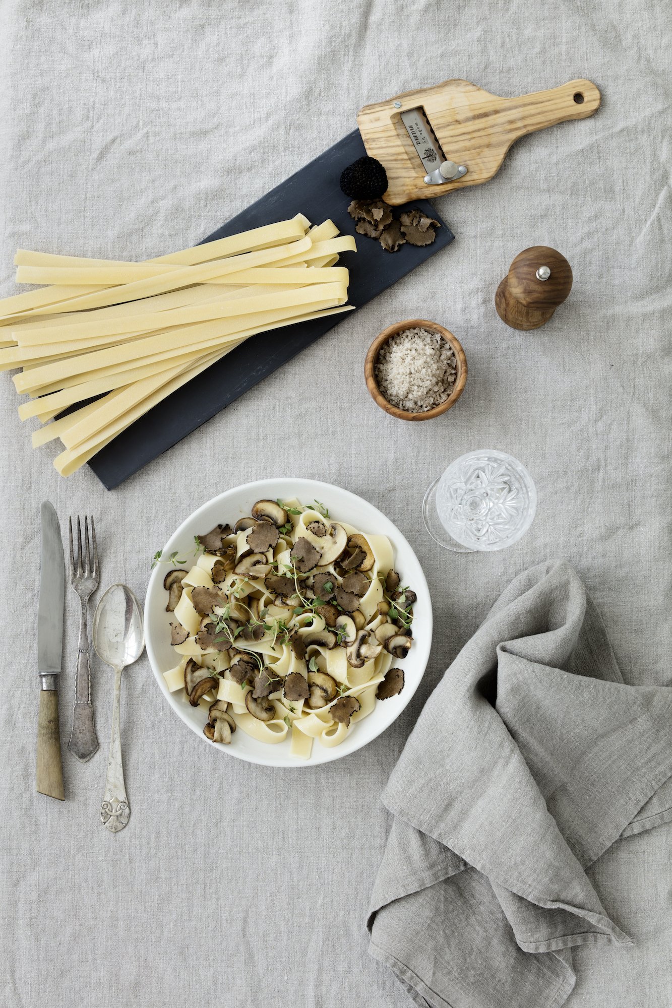 Pasta With Mushrooms And Truffle Oil – Made By Mama US