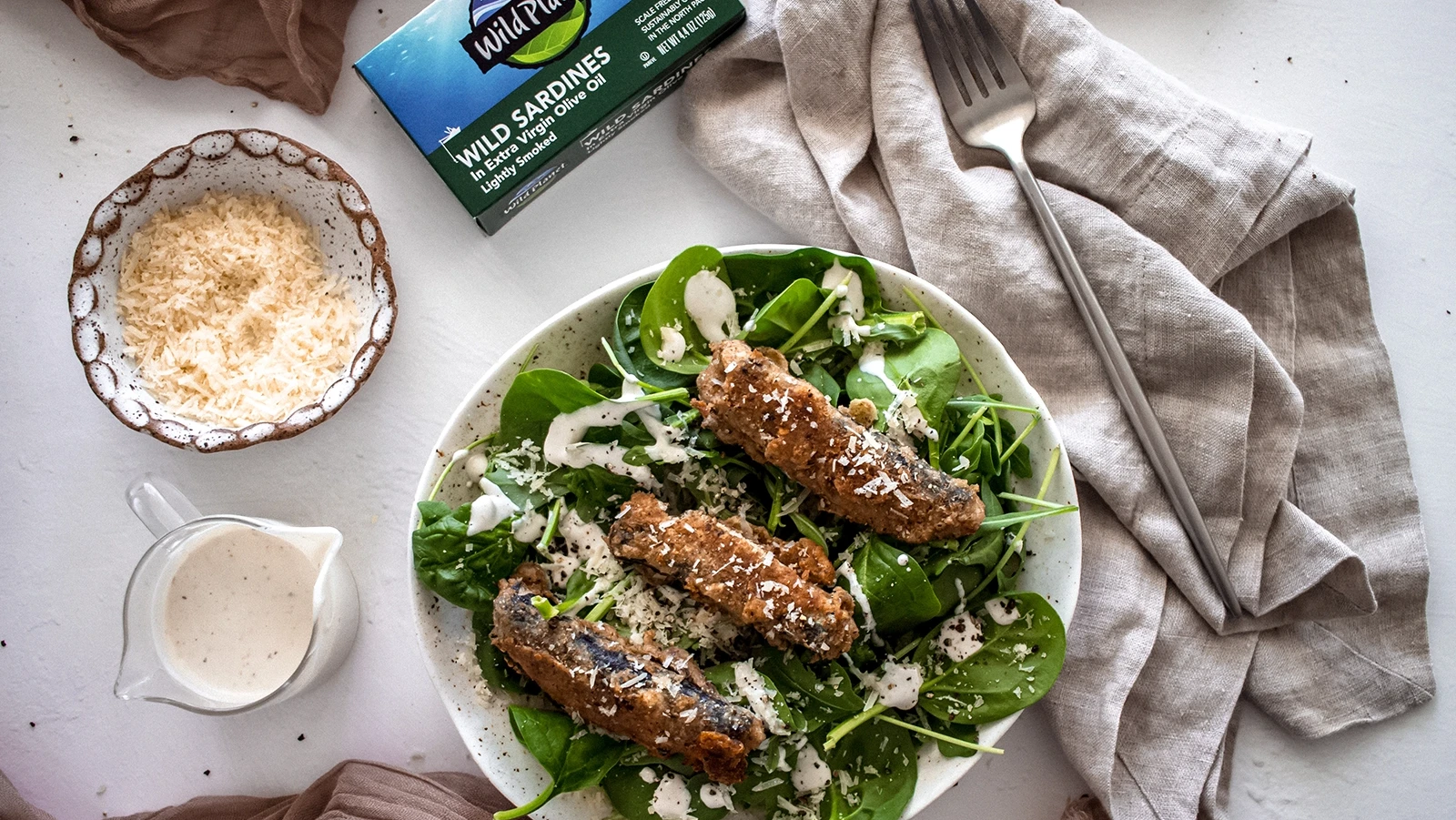 Fried Sardine Salad | Wild Planet Foods recipe
