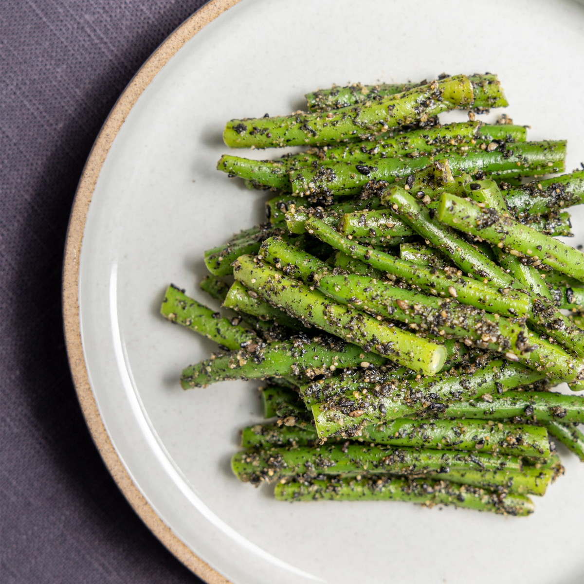 Recette haricots verts au sésame