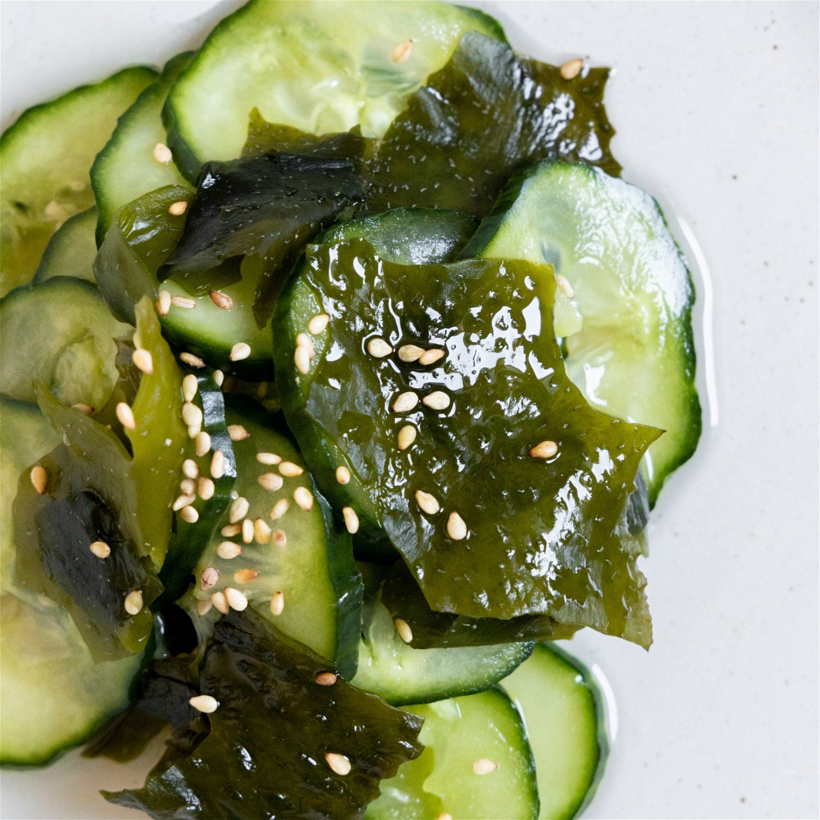 Image of Recette Sunomono de concombre et algues