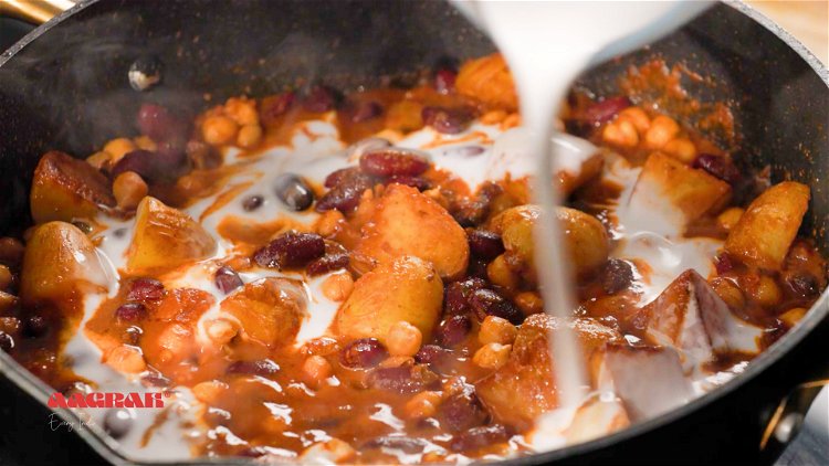 Image of Add the coconut milk