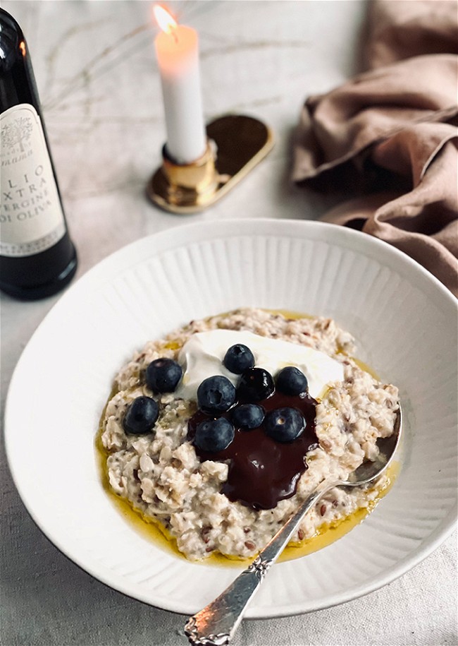 Image of Morning oatmeal with EVOO