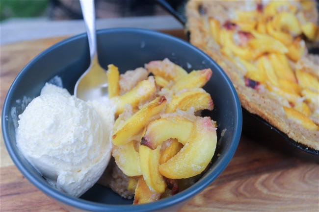 Image of Smoked Peach Cobbler