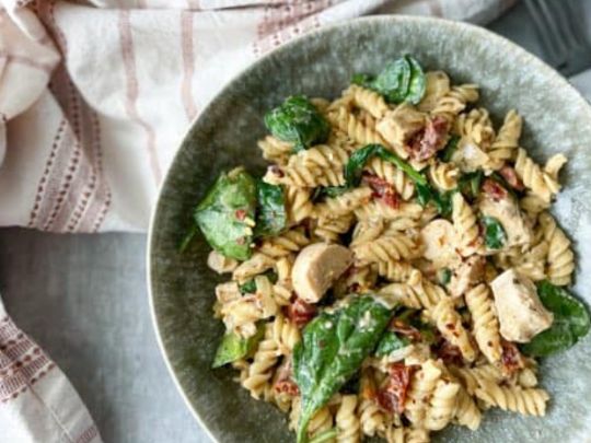 Creamy Sun Dried Tomato Pasta