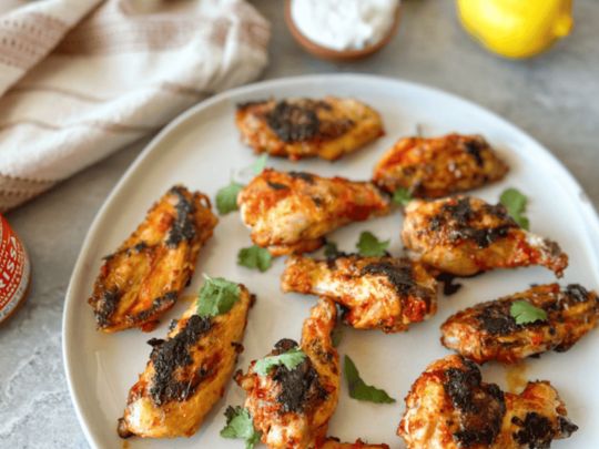 Lemon Harissa Chicken Wings