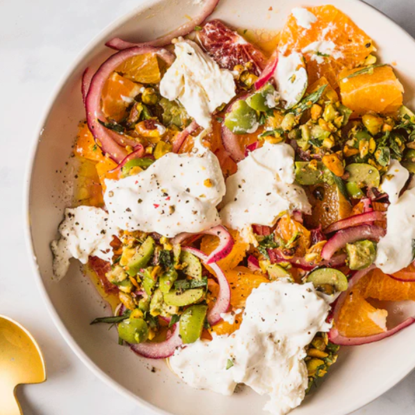 orange and onion salad dressing Citrus & Red Onion Salad