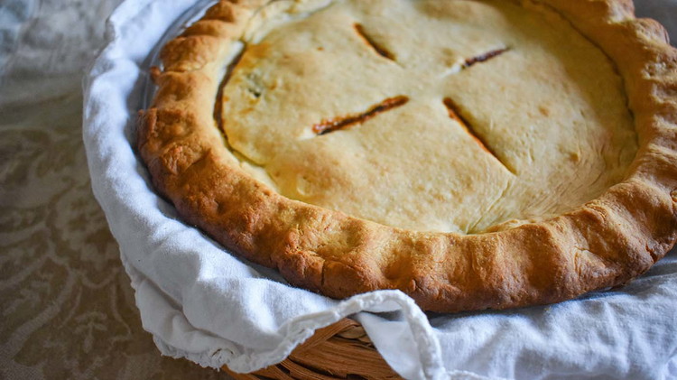 Image of Bake at 425° for 30 to 35 minutes until it's golden brown.