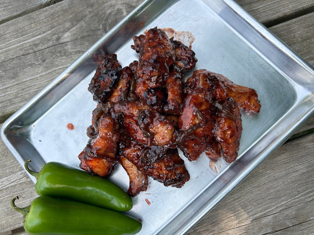 Raspberry Jalapeno Wings