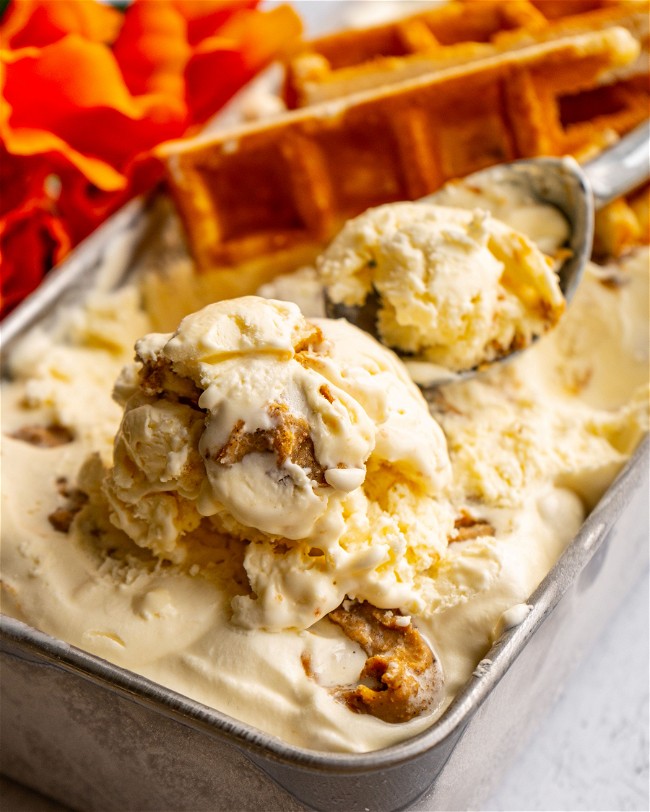 Image of Nut Butter-Waffle No-Churn Ice Cream