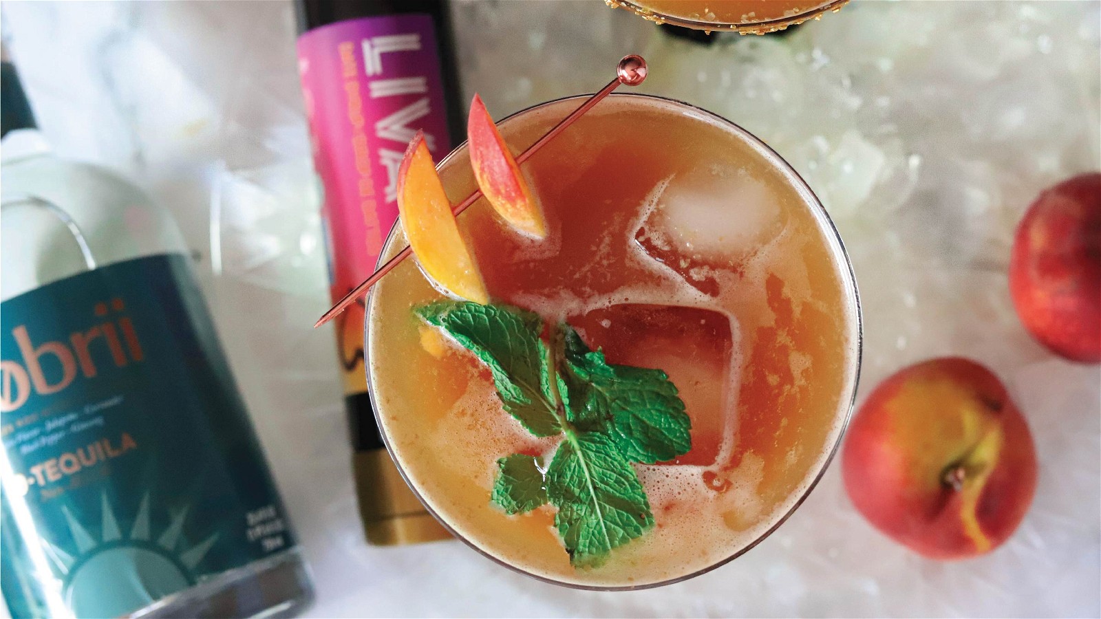 Image of Alcohol-Free Smokey Peach Cocktail