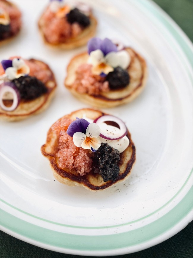 Image of Truffle Blinis with Roe