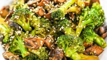 Image of Broccoli and Mushroom Stir Fry
