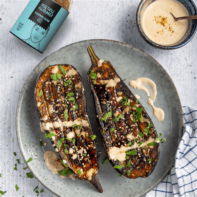 Image of Grilled Eggplant with Tahini Sauce