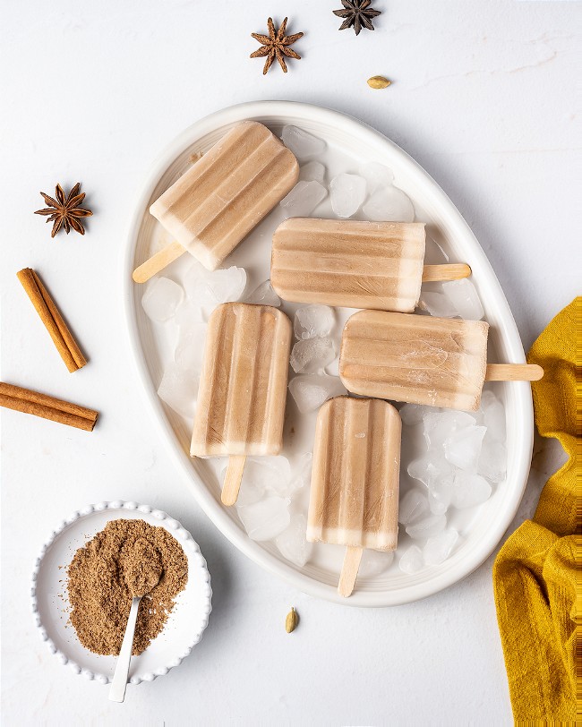 Image of Chai Latte Popsicles