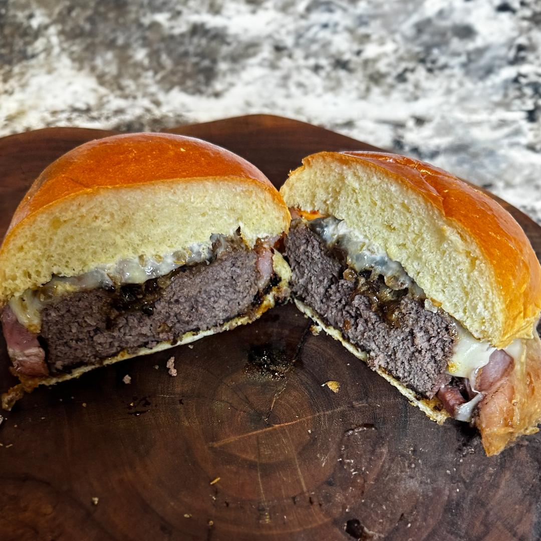 Elk Meat Beer Can Burgers