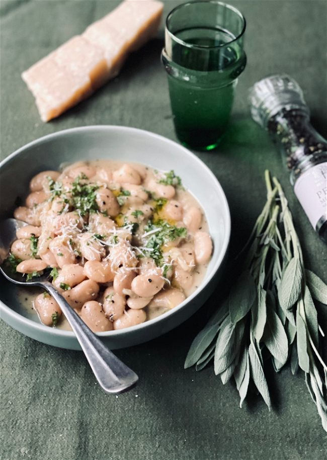 Image of Butter Beans ”cacio e pepe” Style