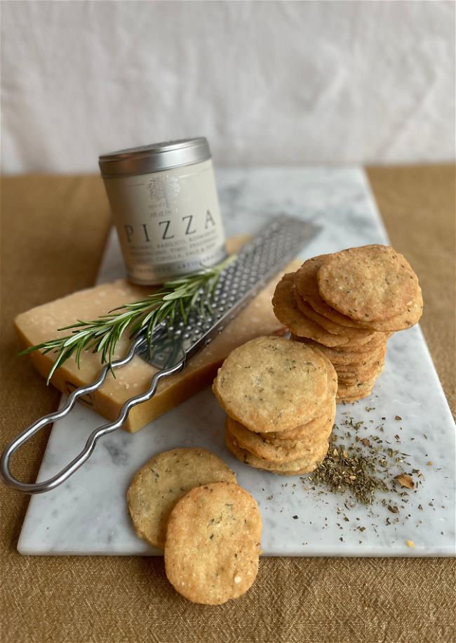 Image of Parmesan Biscuits with Pizza Spice