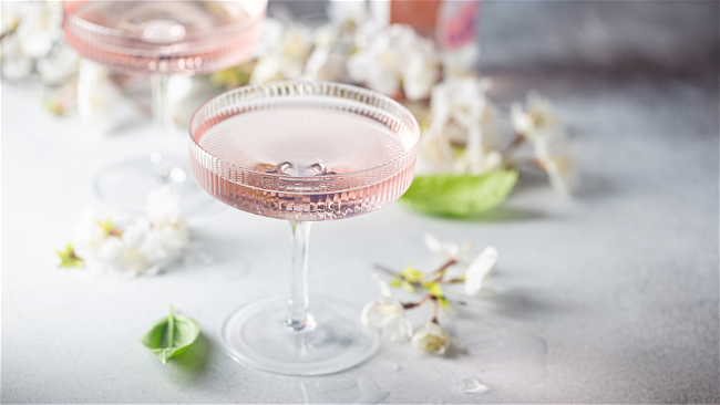 Image of Floral Verjus and Shrub Cocktail