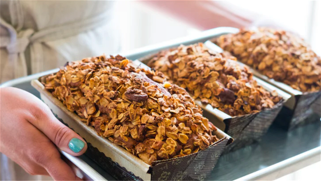 Image of Little Apple Treats (Vegan) Applesauce Bread Recipe