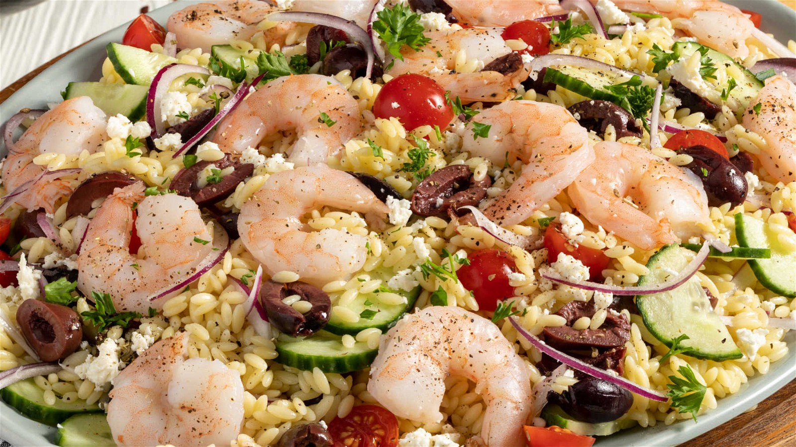 Image of Mediterranean Orzo Salad with Shrimp