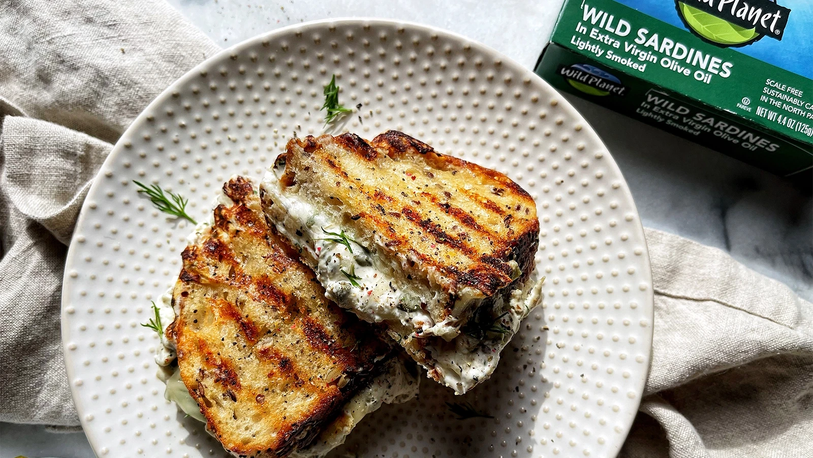 Sardine Melt Sandwich | Wild Planet Foods recipe