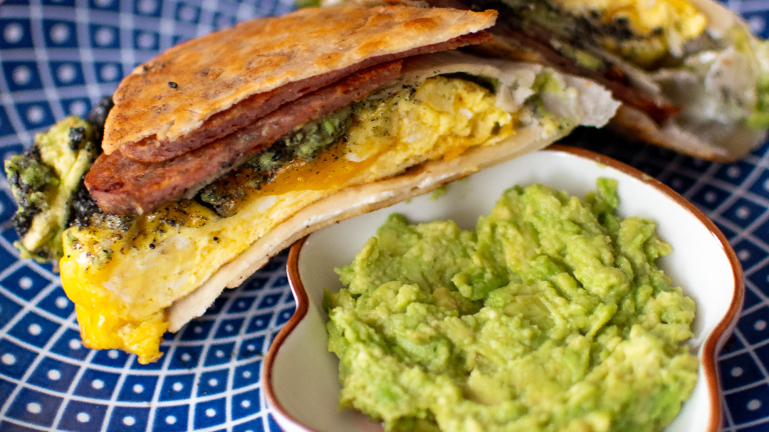 Image of Black Sesame Spam Breakfast Wrap
